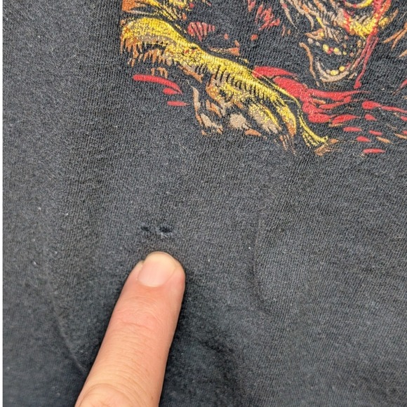 Vintage ANGELMAKER Vengeance Graphic T Shirt Men's Large Horror Goth‎ Band Tee - Picture 8 of 13